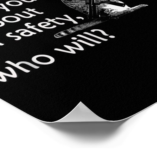 Talk To Your Cat About Gun Safety Funny  Poster (Hoek)