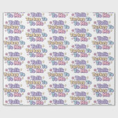 Talk Turkey To Me Wrapping Paper Cadeaupapier (Vlak)