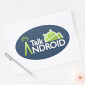 TalkAndroid-Stickers Ovale Sticker (Envelop)