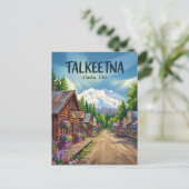 Talkeetna Alaska Briefkaart (Staand voorkant)