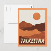 Talkeetna, Alaska Mountains Landscape Briefkaart (Voorkant / Achterkant)