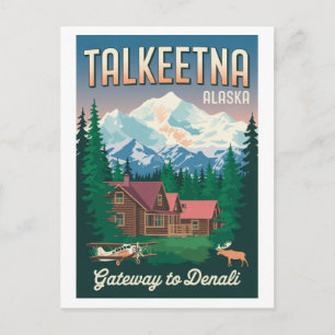 Talkeetna Alaska Poort naar Denali Briefkaart