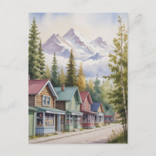 Talkeetna Alaska Reis Schilderij Briefkaart