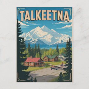 Talkeetna Alaska Reis Vintage Briefkaart