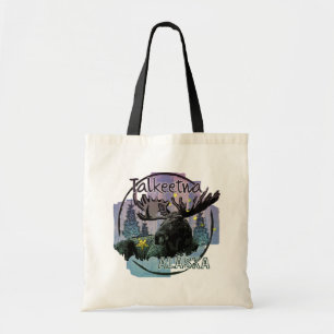 Talkeetna Alaska rustieke eland canvas tas