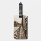 Talkeetna Railroad Bridge Walkway Bagagelabel (Achterkant verticaal)