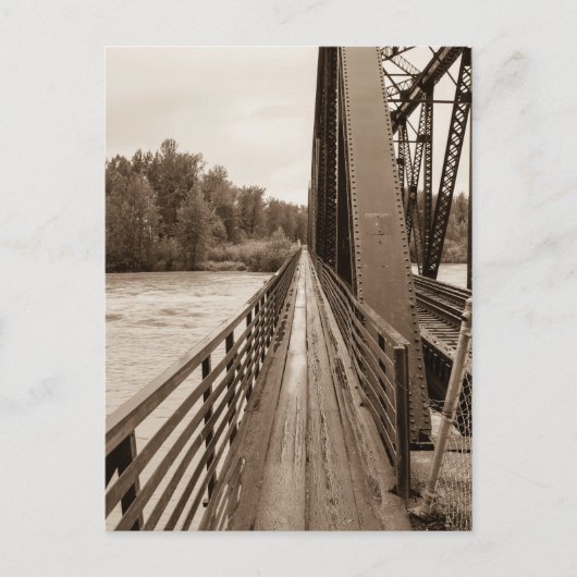 Talkeetna Railroad Bridge Walkway Briefkaart (Voorkant)