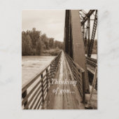 Talkeetna Railroad Bridge Walkway denking you Briefkaart (Voorkant)