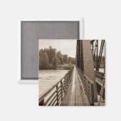Talkeetna Railroad Bridge Walkway Magneet (Voorkant / Achterkant)