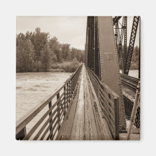 Talkeetna Railroad Bridge Walkway Magneet
