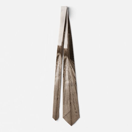 Talkeetna Railroad Bridge Walkway Stropdas (Achterkant)