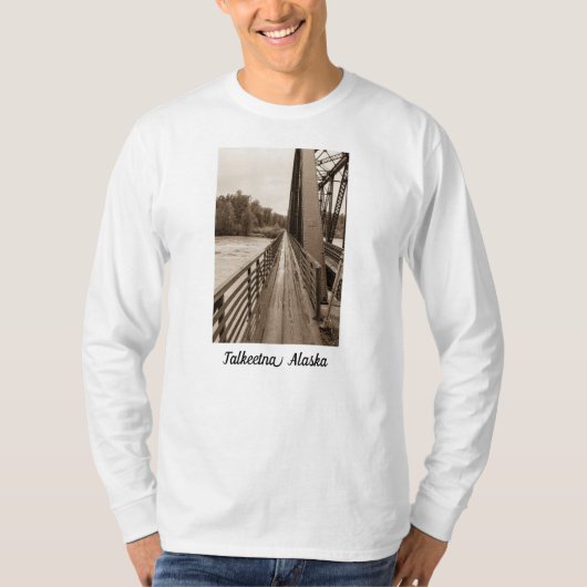 Talkeetna Railroad Bridge Walkway T-shirt (Voorkant)