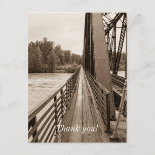 Talkeetna Railroad Brug Wandelpad Briefkaart
