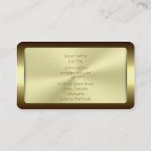 Talkhoofden, raadslieden, gouden metalen voorwerpe visitekaartje (Achterkant)