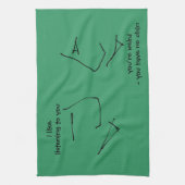 Talkhoofden - vreemde en leuke bizarre humor theedoek (Verticaal)