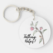 Talkhulp - acryl-toetsenbord sleutelhanger (Voorkant)