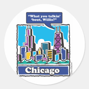 TALKIN-BOUT-WILLIS RONDE STICKER