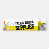 Talkin School Supplies Bumpersticker (Voorkant)