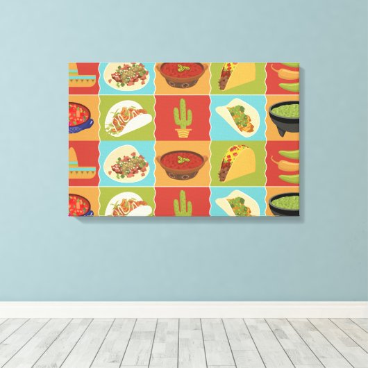 Talkin Tacos Canvas Afdruk (Insitu (Houten vloer))