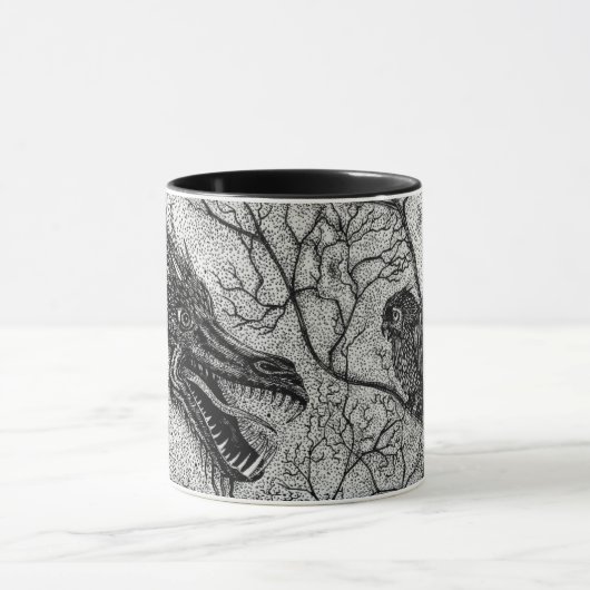 Talkin' Trash Dragon en Owl Coffee Mok (Midden)