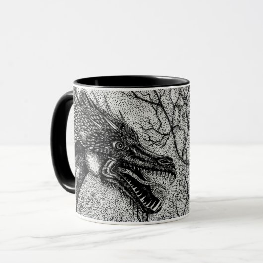 Talkin' Trash Dragon en Owl Coffee Mok (Voorkant links)