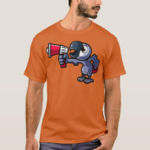 Talking African Grey Parrot Design for a Bird Nerd T-shirt