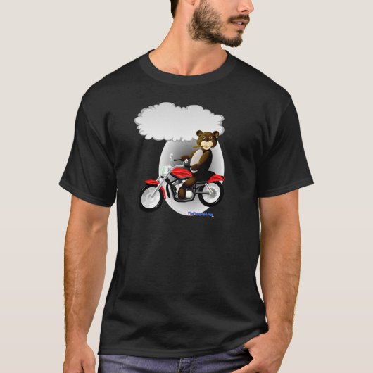 Talking Biker Teddy Bear T-shirt (Voorkant)