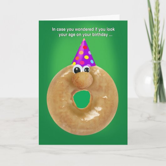 Talking Birthday Donut Kaart (Voorkant)