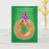 Talking Birthday Donut Kaart (Gele Bloem)