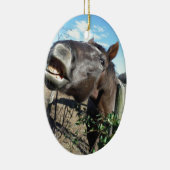 Talking Brown Horse Keramisch Ornament (Rechts)