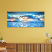 Talking Clouds Seascape Canvas Afdruk (Insitu (Woonkamer))