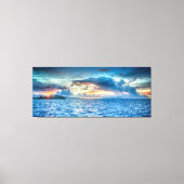 Talking Clouds Seascape Canvas Afdruk (Voorkant)
