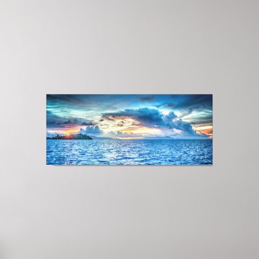 Talking Clouds Seascape Canvas Afdruk (Voorkant)
