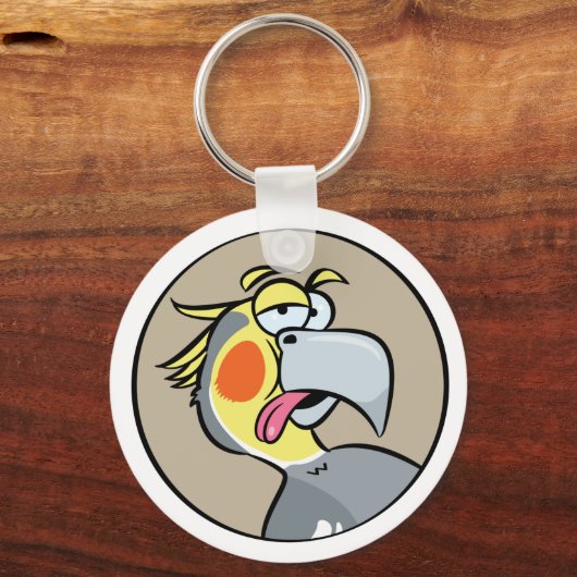 Talking Cockatiel Parrot Sleutelhanger (Voorkant)