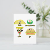 Talking Foods Briefkaart (Staand voorkant)