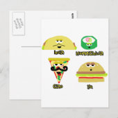Talking Foods Briefkaart (Voorkant / Achterkant)
