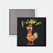 Talking Funny Chicken  Magneet (Voorkant / Achterkant)