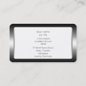 Talking Heads, Counselor, Metallic-effect Visitekaartje (Achterkant)