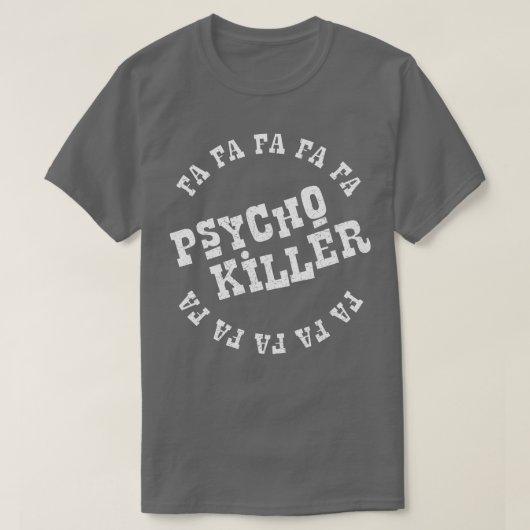 Talking Heads killer bedroefd T-shirt (Design voorkant)