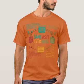 Talking Heads Once In A Lifetime Circular Flowchar T-shirt