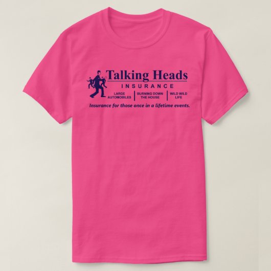 Talking Heads Verzekering Telefoon Case T-shirt (Design voorkant)