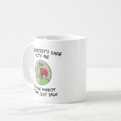 Talking Indian Ringnek Parrot Koffiemok (Voorkant links)