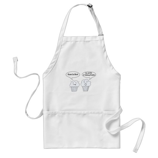 Talking Muffin Joke Apron Standaard Schort (Voorkant)