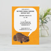 Talking Toad Toadally Geweldige verjaardagsfeestje Kaart (Staand voorkant)