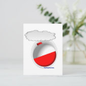Talking Vissen Bobber (float) Briefkaart (Staand voorkant)