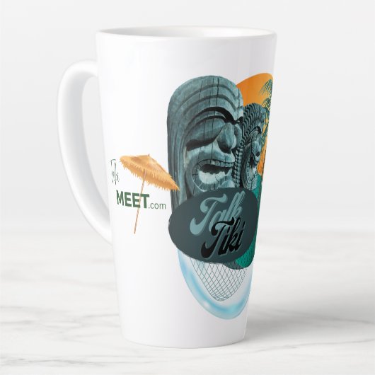 TalkTiki - Tall Latte Mok (Linkerhoek)