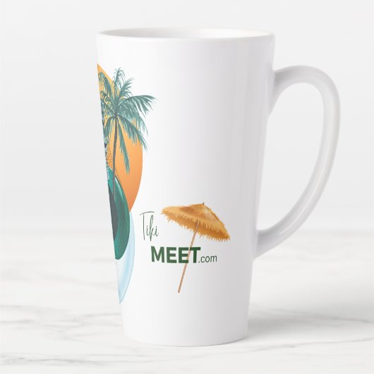 TalkTiki - Tall Latte Mok (Rechts)