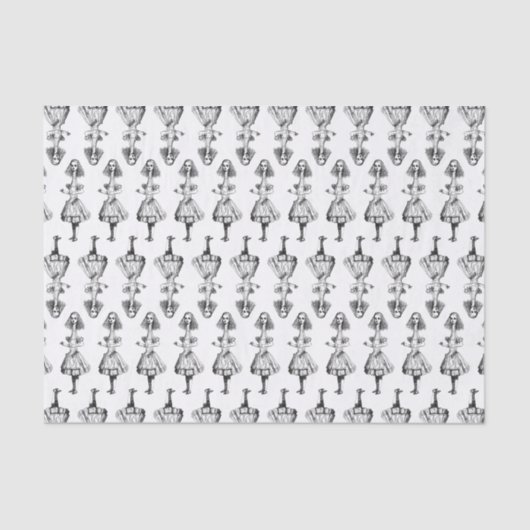 Tall Alice uit Wonderland CUSTOM COLOR Tissuepapier (Voorkant)