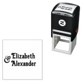 Tall Ampersand #3 Twee namen #35 Bruidspaar Zelfinktende Stempel (In situ)