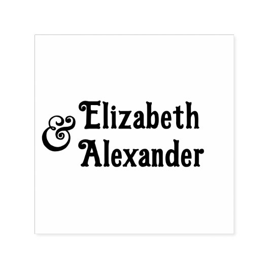 Tall Ampersand #3 Twee namen #35 Bruidspaar Zelfinktende Stempel (Design)